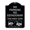 Signmission No Parking No Estacionar Tow Away Zone Directional Arrow Tacionamiento Zona De Carga, BS-1824-23706 A-DES-BS-1824-23706 - alternate 1